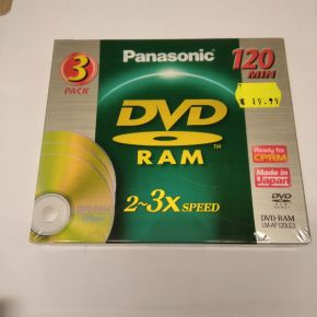 DVD-RAM diskai Panasonic LM-AF120LE3 120 min. 4.7 GB - 3 vnt.